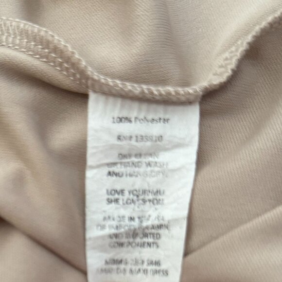 Show Me Your Mumu‎ Amanda Maxi Dress Womens M Taupe Beige Open Back Bridesmaid - Picture 12 of 13